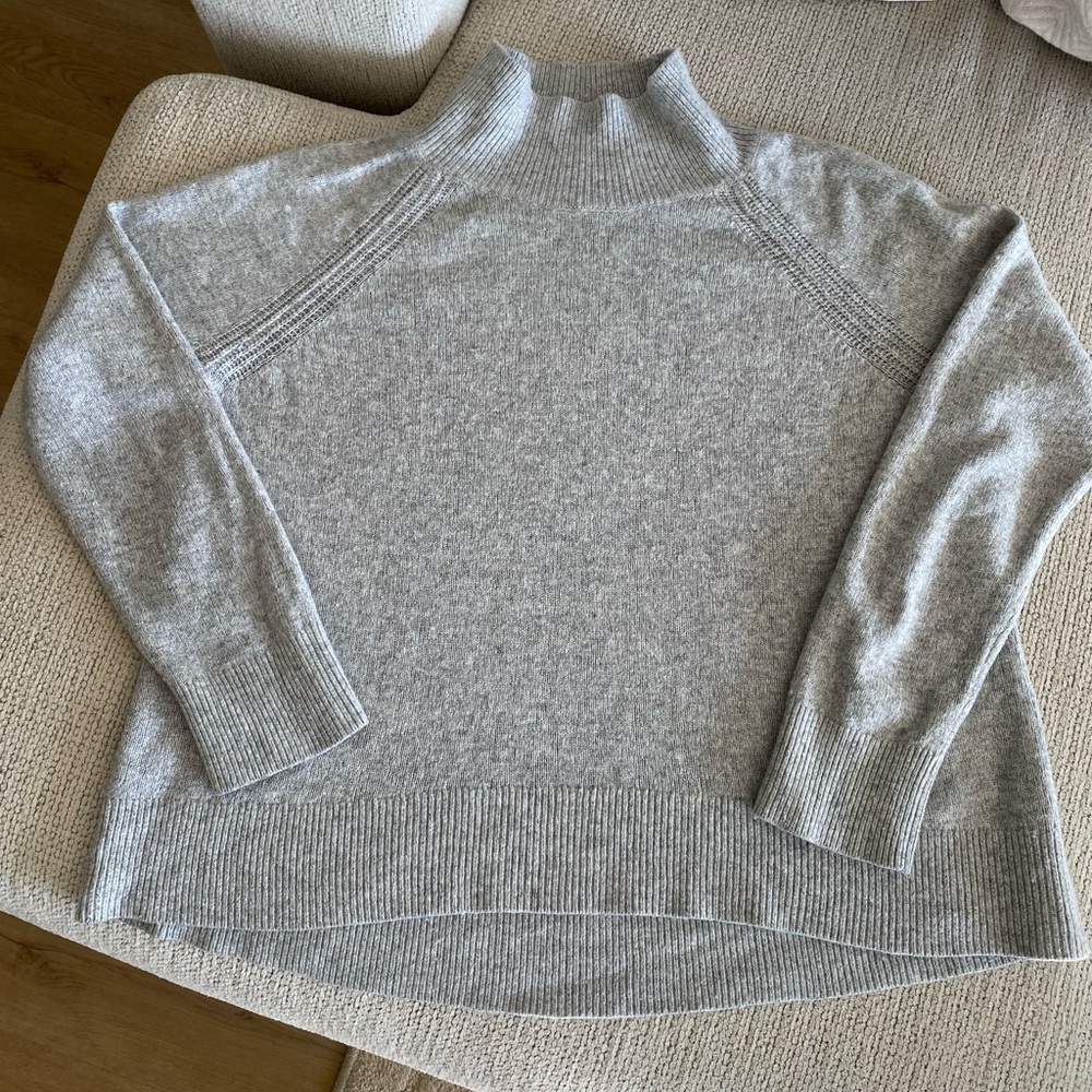 Italian yarn grey sweater from Ann Taylor Loft
